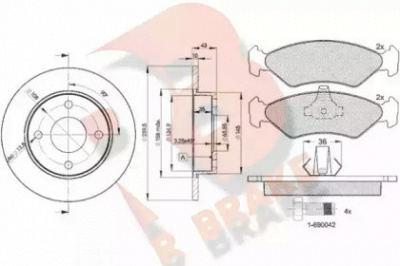 R BRAKE 3r11431063 -